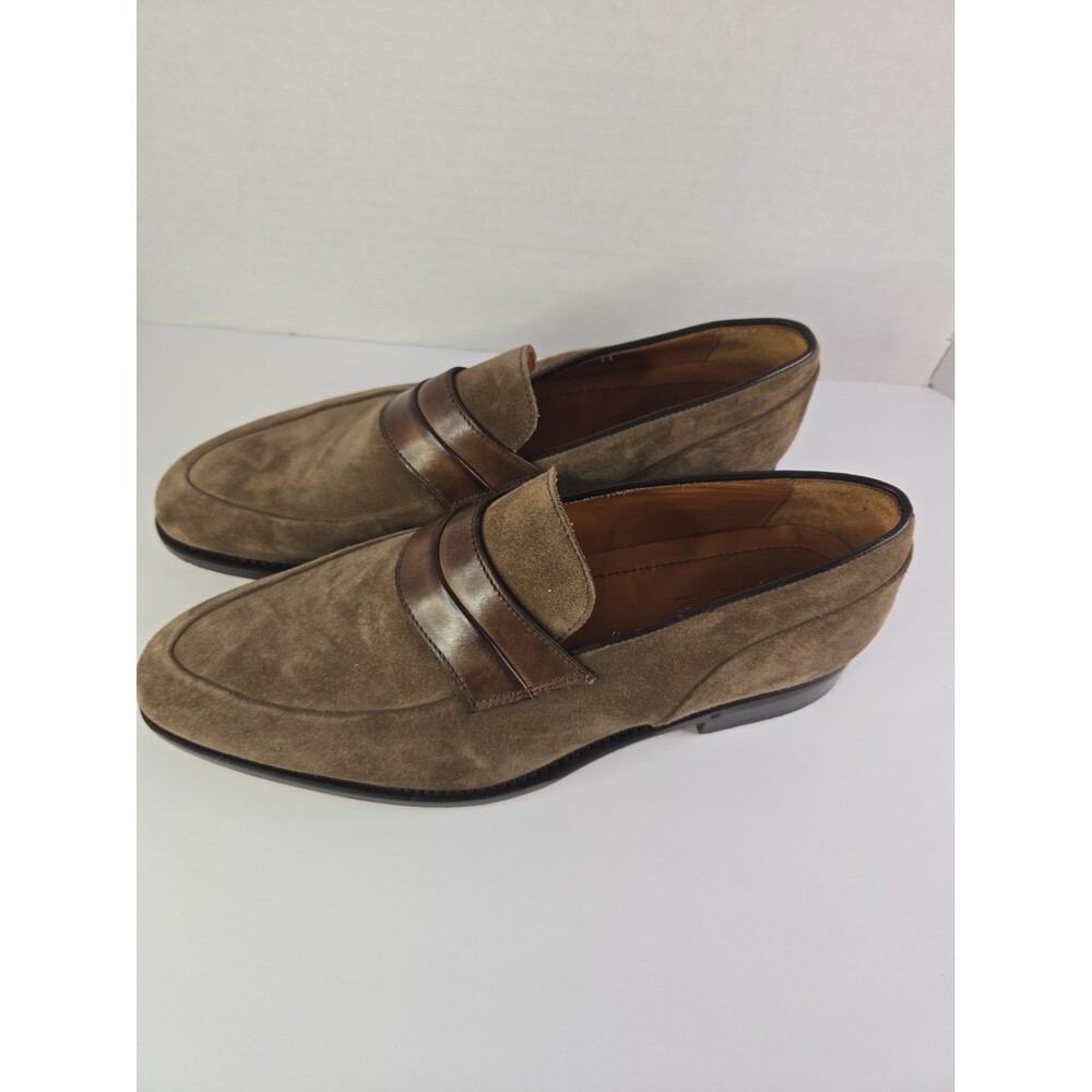 Bontoni brown suede loafersmens shoes Size  US 9